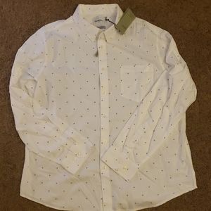 Mens XL dress shirt black and white